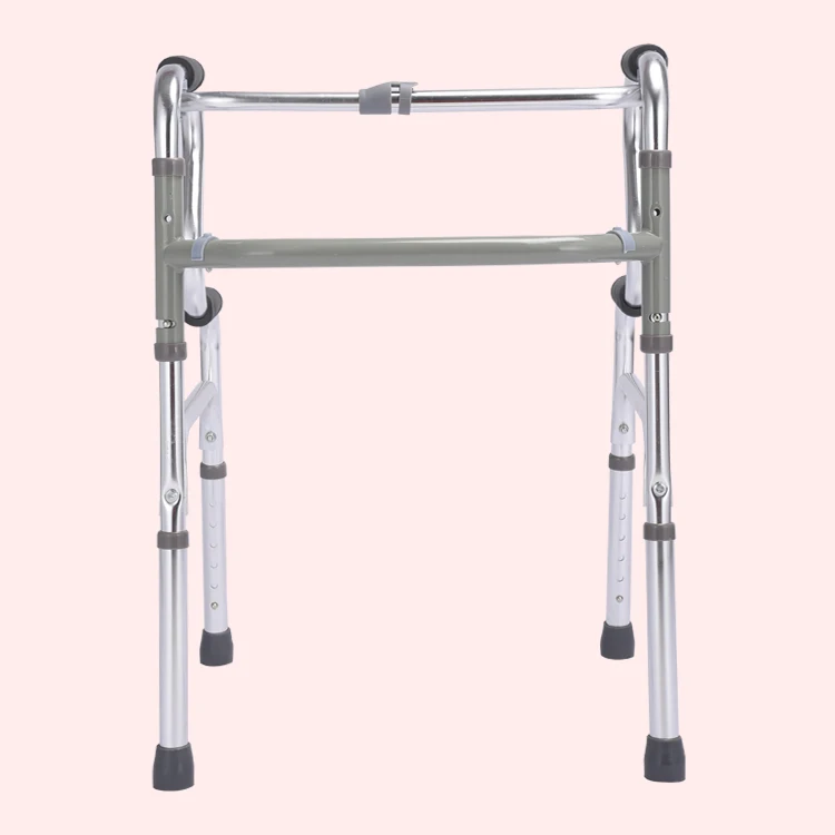 Rehabilitation Therapy Manufacturer Geriatric Elderly Walker Adjustable Height Mobility Aid Walking Frame Factory Price