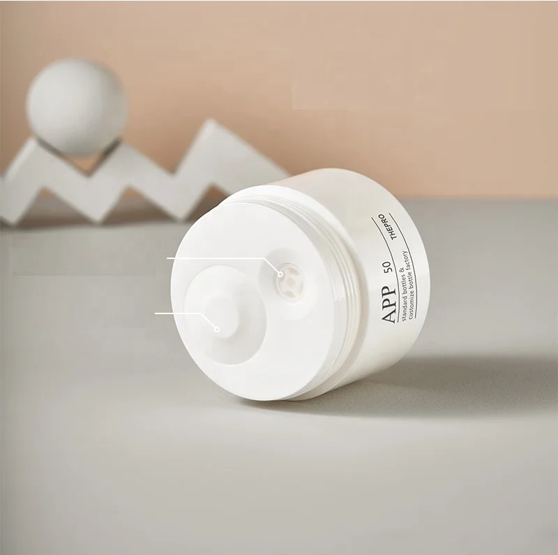 Christmas gift airless plastic jar  Custom Printed Cream  Cosmetic Jars