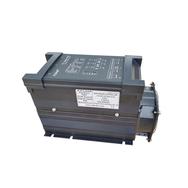 3 Phase 110-440VAC 80A SCR Power Controller Voltage Regulator FC3P-3V080-210 With RS-485 0-10V, 4-20mA, 0-5V Control Signal