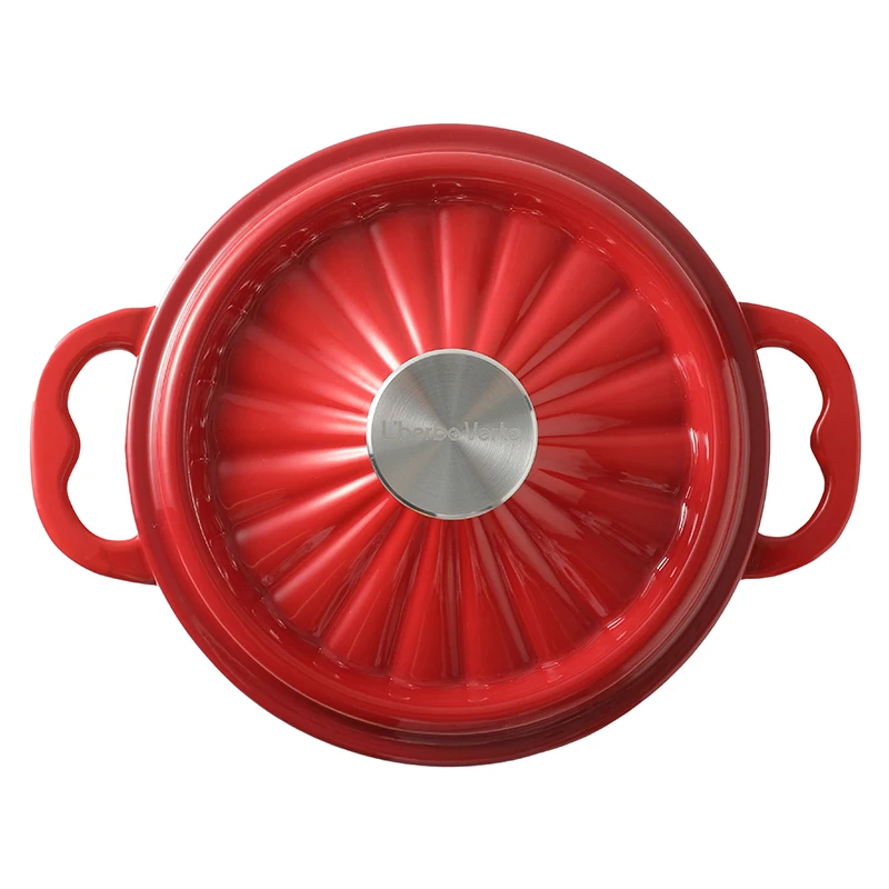 SJP045 Round 18cm colorful Enamel casseroles pot non stick cookware Cast iron dutch oven