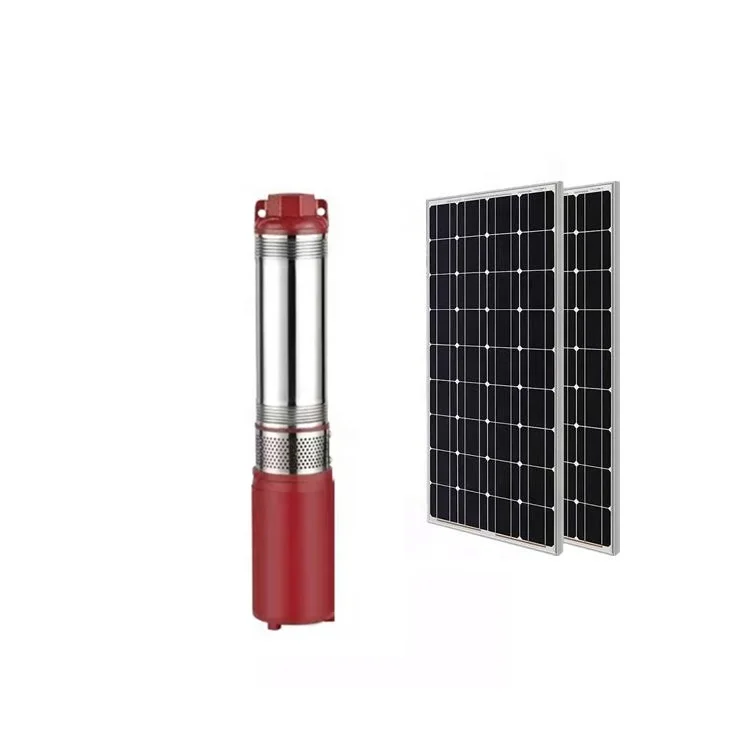 Small Solar DC Water Pump 12 Volt Brush Submersible Deep Well Pump For Bore Hole
