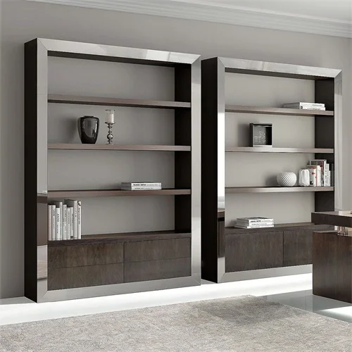 Stainless Steel Bookshelf Living Room Furniture School Bookrack Metal Library  Display Simple Shelf Decoration Stand Bookshelf