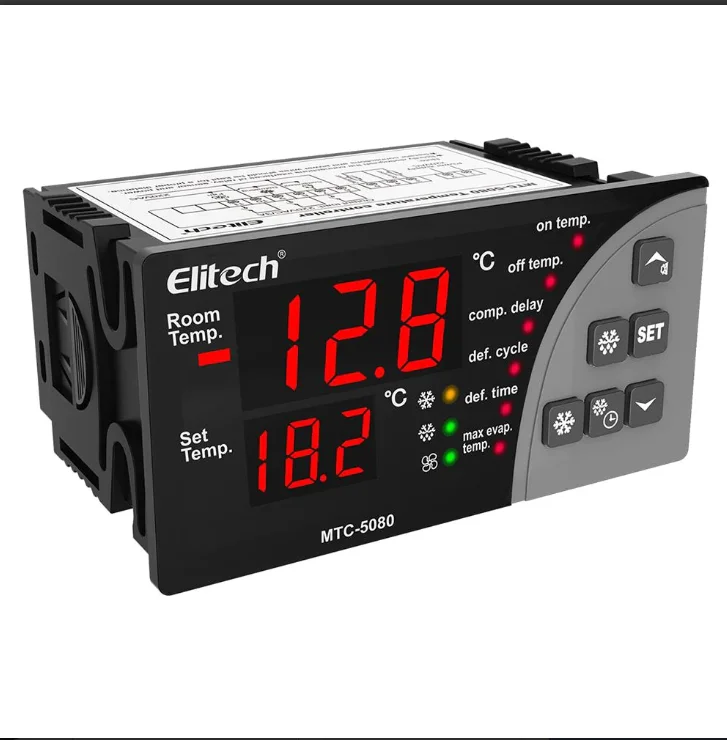 Elitech MTC-5080 Digital Temperature Controller Universal Thermostat Cold Room Refrigerator