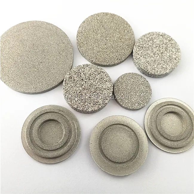 Sintered Porous 0.2 5 7 40 50 70 90 microns stainless steel SS 316L filter disc
