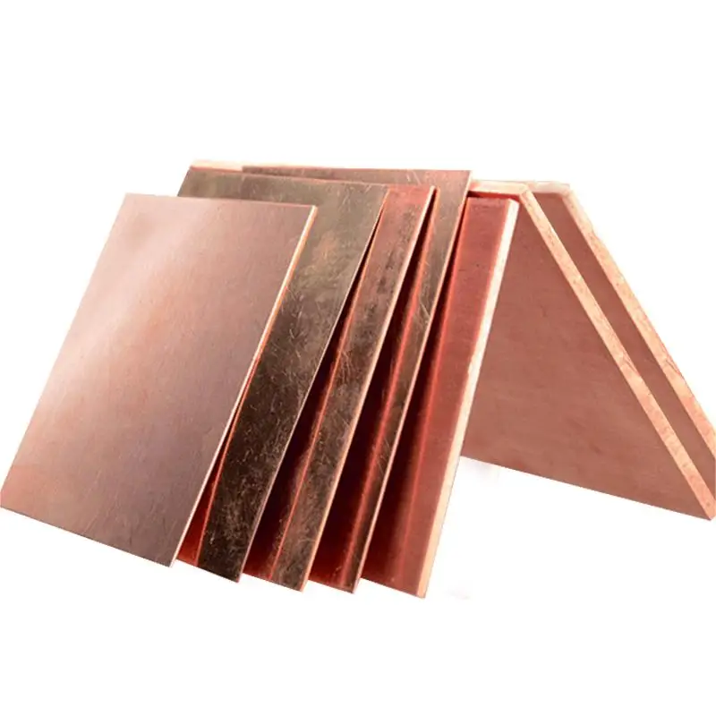 China Manufacturer High Quality Purple Red Pure Polished 3mm Thick 99.9% Metal Copper Plate