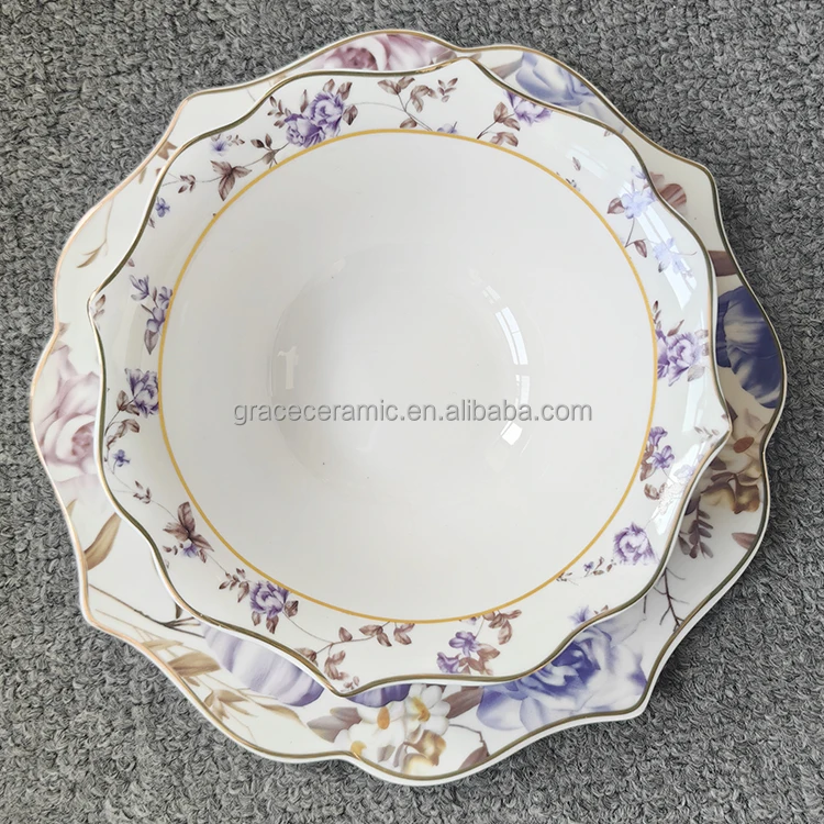 2024 New Trends Unique Shape Porcelain Customized Dinner Plates New Bone 24pcs Modern Design Dinnerware Set For Gift Restaurant