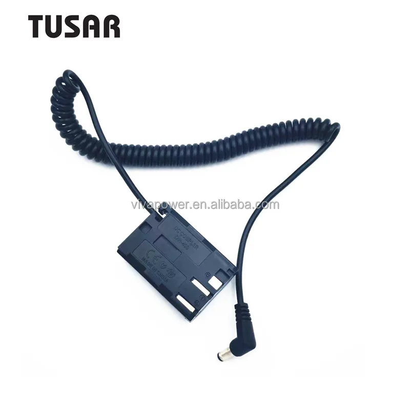 Coiled Cable DC 5.5X2.1mm DR-400 DR400 DC Coupler BP-511 Dummy Battery for Canon EOS 10D 20D D0Da 30D 40D 5D 50D D30 D60 Cameras