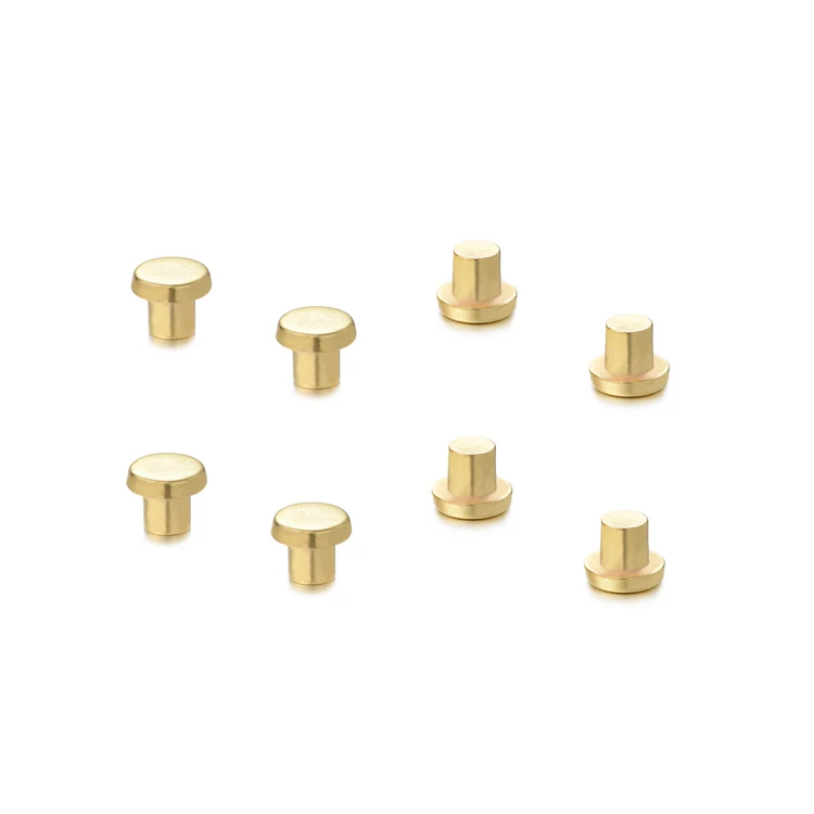 Perfect Quality Solid Brass Electrical Rivets Solid Copper Contact Rivets For Relay