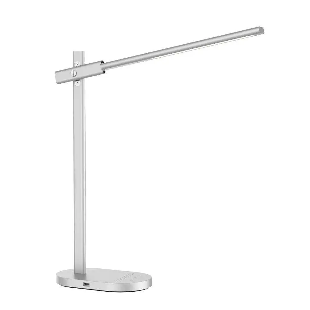 Factory Wholesale High Quality Slim Reading Light USB Bedside LED Desk Table Lamp with Wireless Charger for Students Children