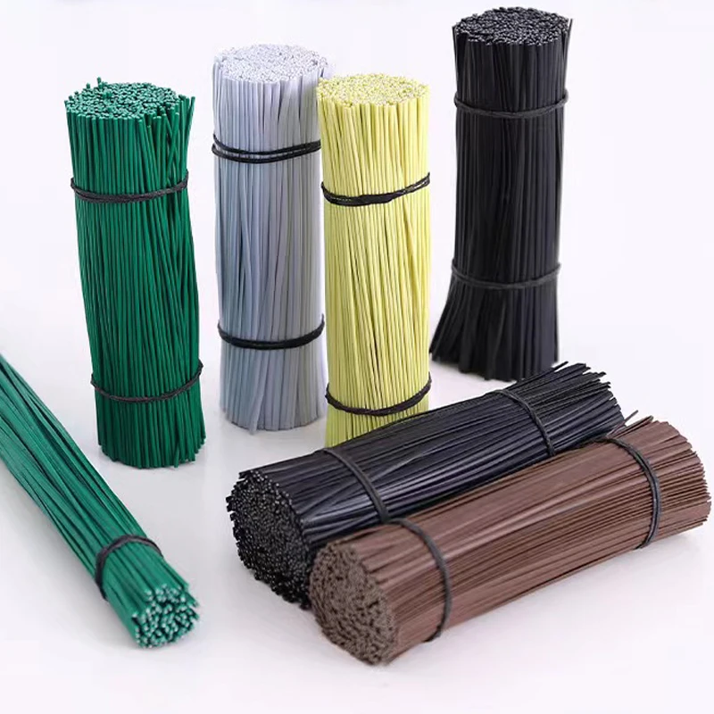 Factory custom high quality green plastic pe PVC coated tie binding gi iron  wire 4mm coil galvanized wire pvc coated