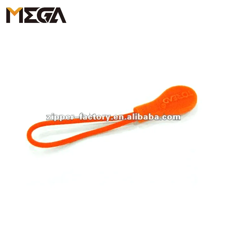 Custom silicone rubber bag garment handbag soft pvc zipper puller colored zipper slider decorative zipper pulls
