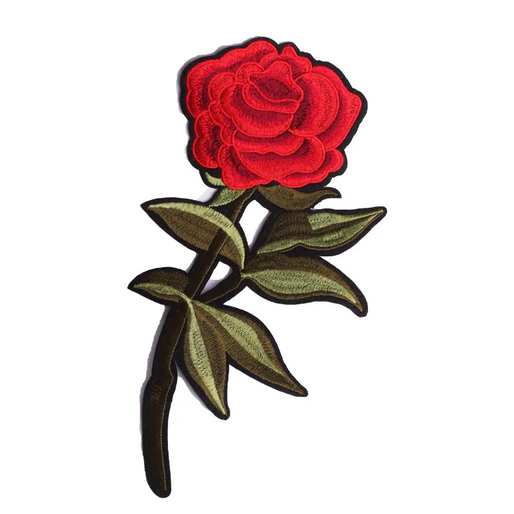 Embroidery Badges Custom Logo Trim Chenille Embroidered Patches with Iron On Backing