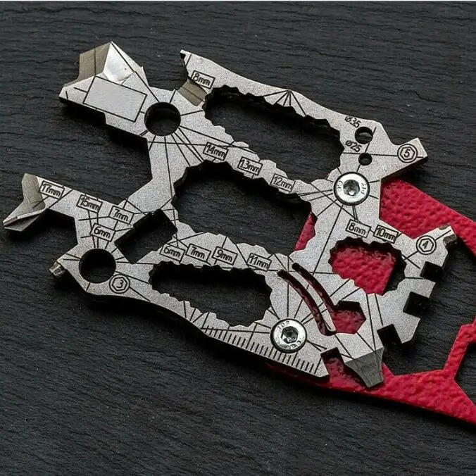 newest unique portable credit card size wallet tool card with ninja tool