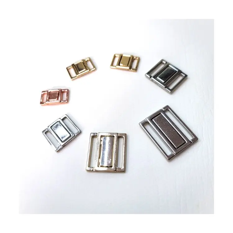 High-end Factory Custom  Rustless Buckle Bikini Connector Swimwear Closure Clasp