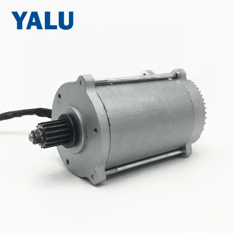YALUMOTOR MY8922 800W 48V Belt Pulley E Bike Brush Motor Rear Earth Gasoline Pump DC Motor for Electric Scooter