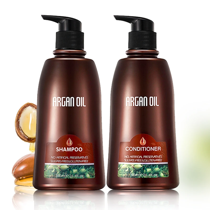OEM ODM Wholesale Welcomed Hair Care Repairing Anti Dandruff Natural Argan Oil Shampoo and Conditioner