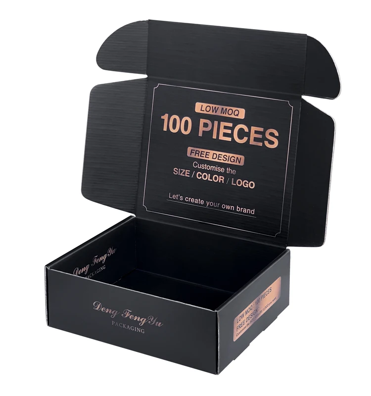 Luxury Recyclable Custom Clothing Cosmetics Paper Packaging box Corrugated Paper Wig Hair Dress Apparel Skin Care Mailer Box