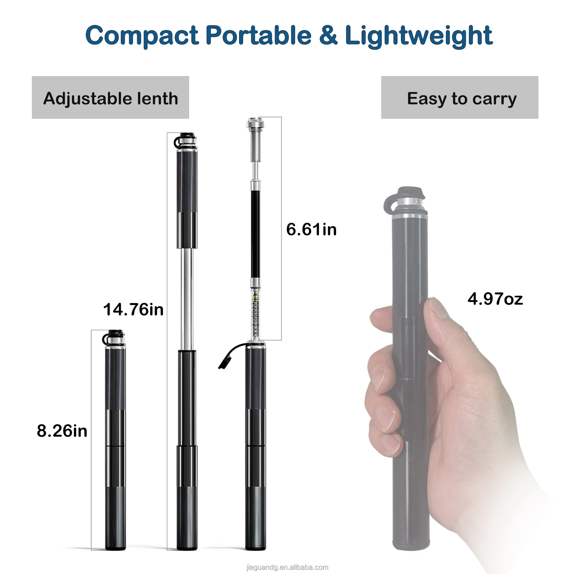 Hand Mini Basketball Hand Air Mini Air High-Pressure Mini Portable Hand Bicycle Pump Bicycle Pump With Pressure Gauge