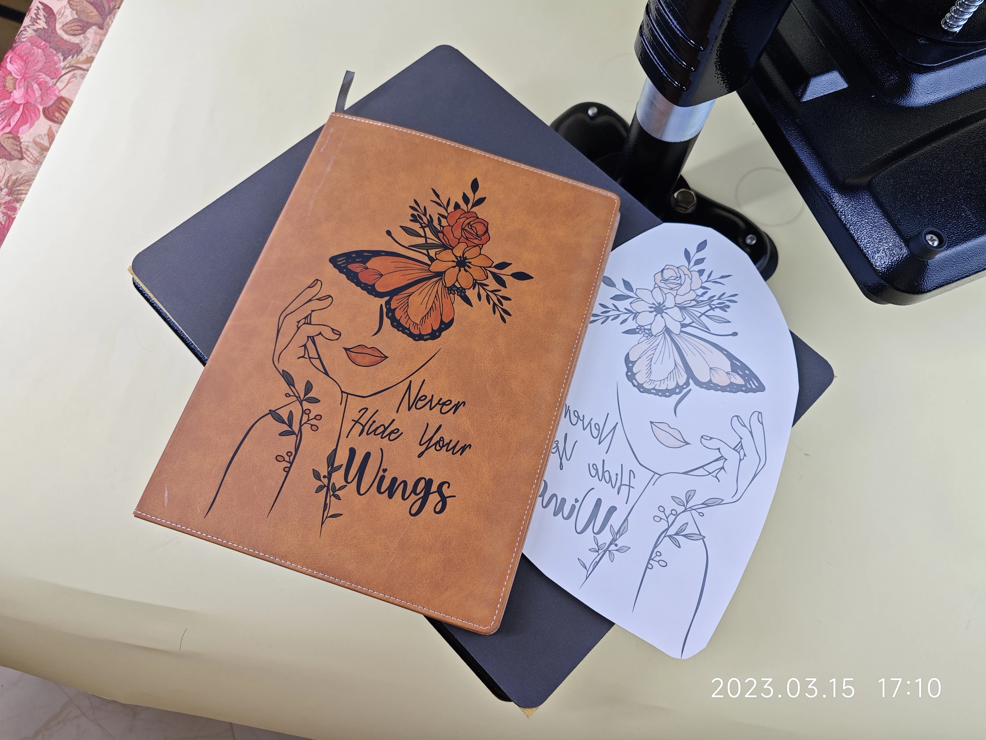Wholesale High Quality PU Leather Notepad A5 Thermal Transfer Printing Sublimation Notebook Blanks Journals