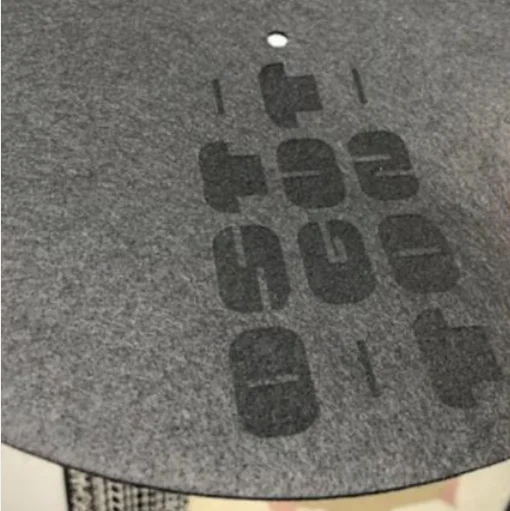 Пользовательский дизайн лазерная печать логотипа LP виниловая пластина скользящий