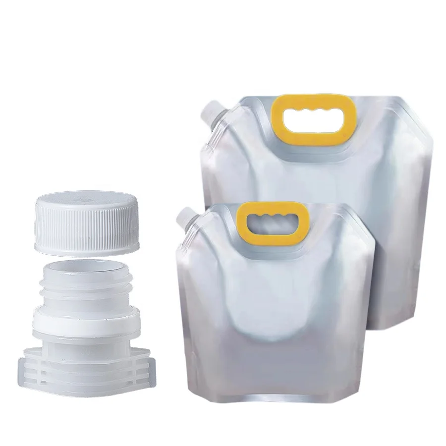 Good quality HDPE plastic spout cap food beverage stand up pouch cap for juice sauce bag