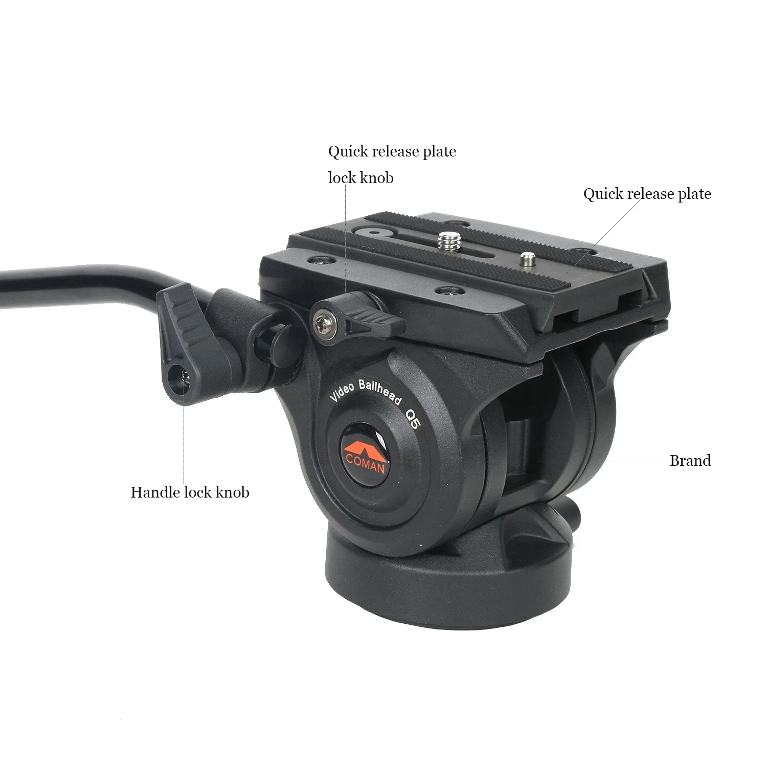 Coman Q Series video Q5  fluid head for nikon dslr camera tripod with competitibve price high quality