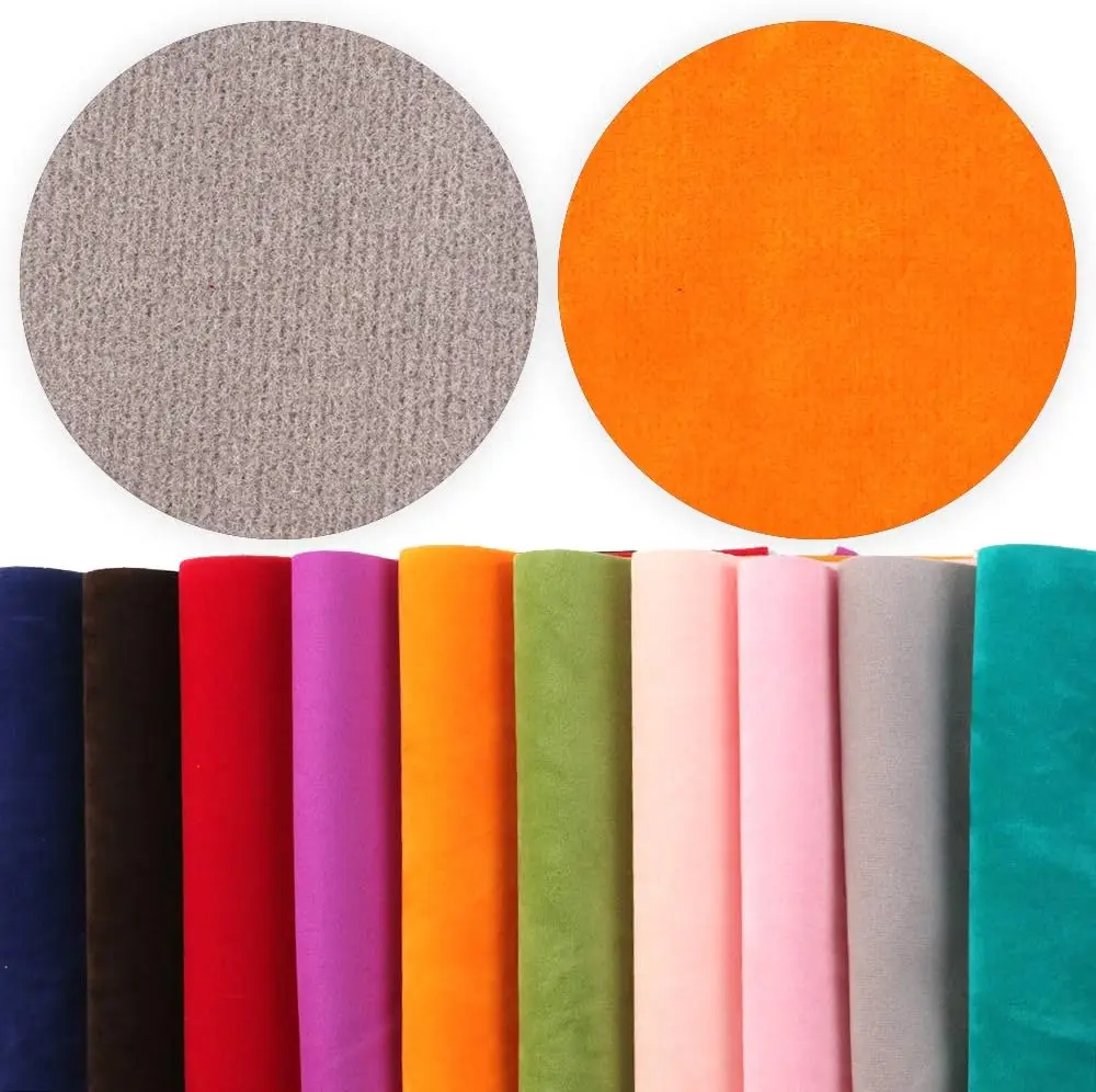 Flocking paper Felt Fabric roll, Soft Velvet for DIY Art & Crafts, Jewelry Box Felt Liner, Felt Wallpaper/ velvet paper
