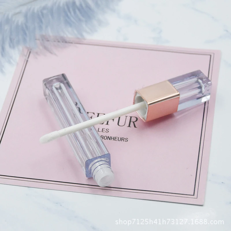 
Luxury Empty Plastic Lipgloss Container Make Your Own clear Lip Gloss Tube with Applicator 
