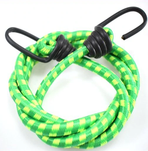 custom  bungee  elastic cord with metal hook elastic packing ropes for motorcycle bike