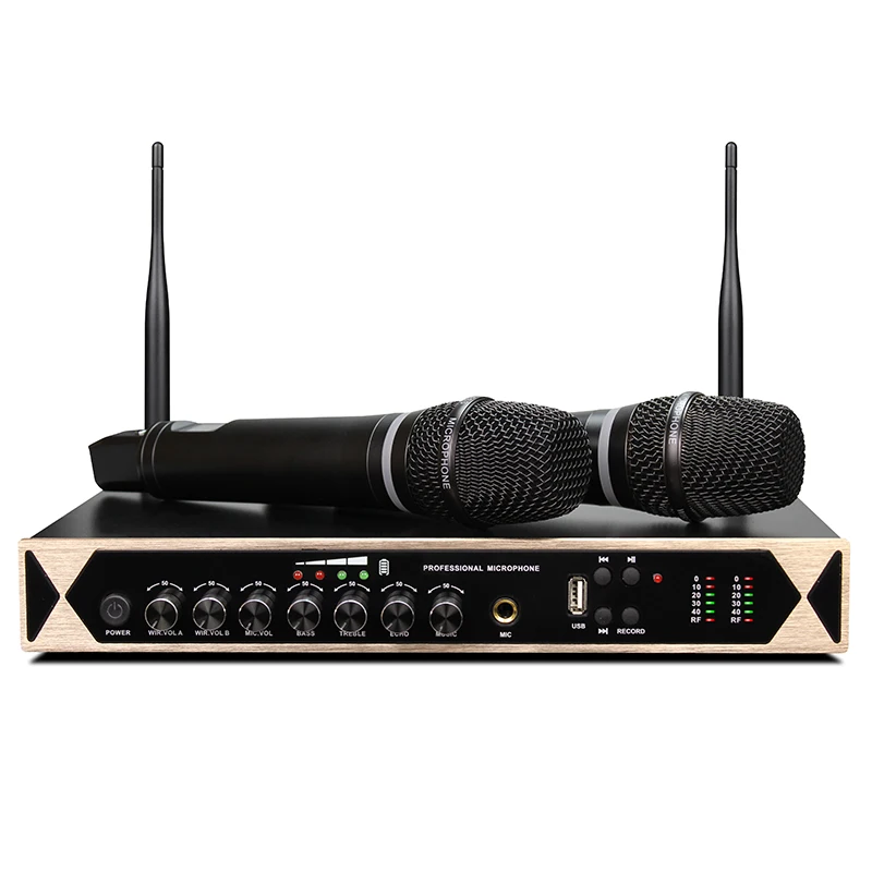 KTV Mic DJ пение, уличная динамическая студия для конференций, караоке беспроводной вокальный беспроводной ручной микрофон/