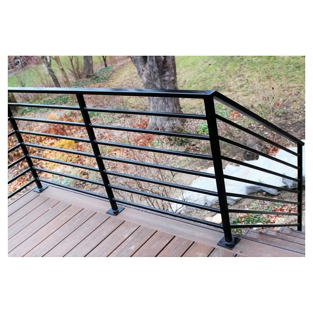 Prima indoor staircase customized stainless steel durable residential wrought iron residential railing