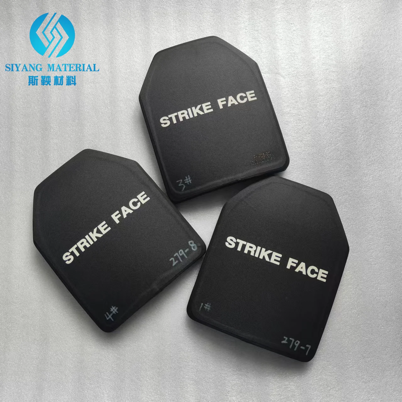 High Quality Level 3 and Level 4 bulletproof vest insert board direct target test size 325 * 260/300 * 250