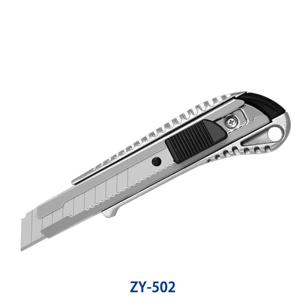 Aluminium Alloy Retractable Blade Utility Knife safe heavy duty aluminum knife cutter