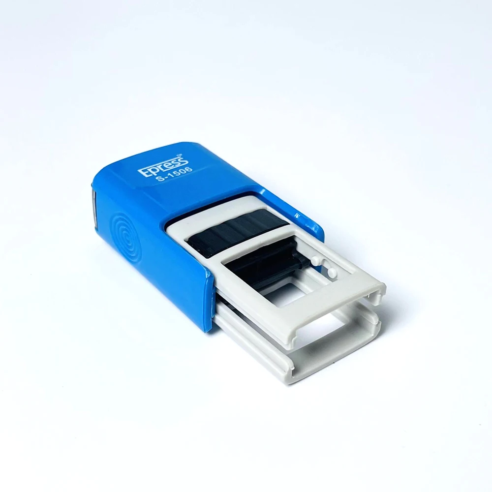 Custom Personalized Blank Self Inking Stamp Rectangle Rubber Self-inking Stamps Paid Office Rubber Stamp