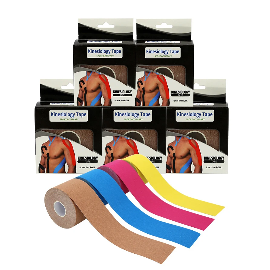 Professionals Kinesiology and Sports Tapes for athletes Face Body Ultra-Breathable Synthetic Fabric Kinesiology tape
