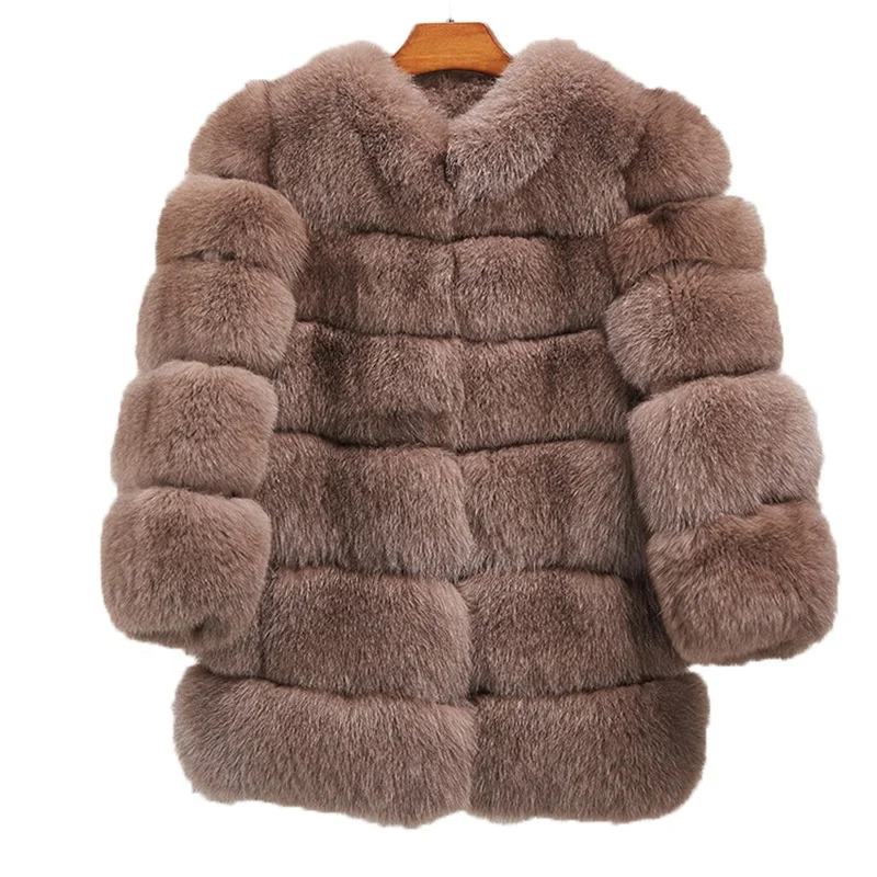 Wholesale High Grade Artificial Fox Hair Coat Female New Mink Rabbit Hair Coat