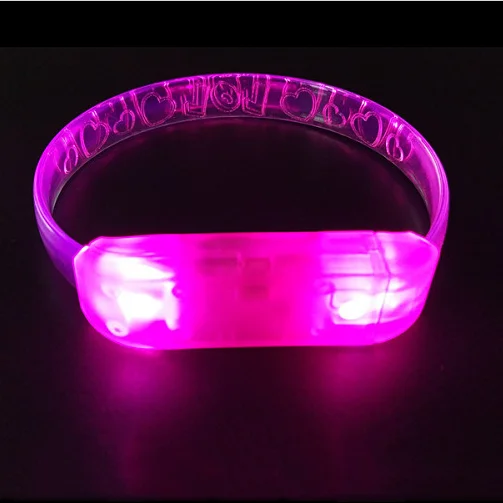 Горячая продажа от производителя, безопасный мигающий светодиодный браслет, светящийся браслет, браслет для детей, браслет для бега, светодиодный браслет