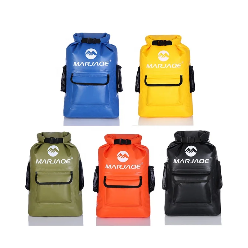Outdoor Camping Hiking Fishing & Kayak PP Material Hot Sale 500D PVC Tarpaulin Custom Logo Dry Bag 30L Waterproof Backpack