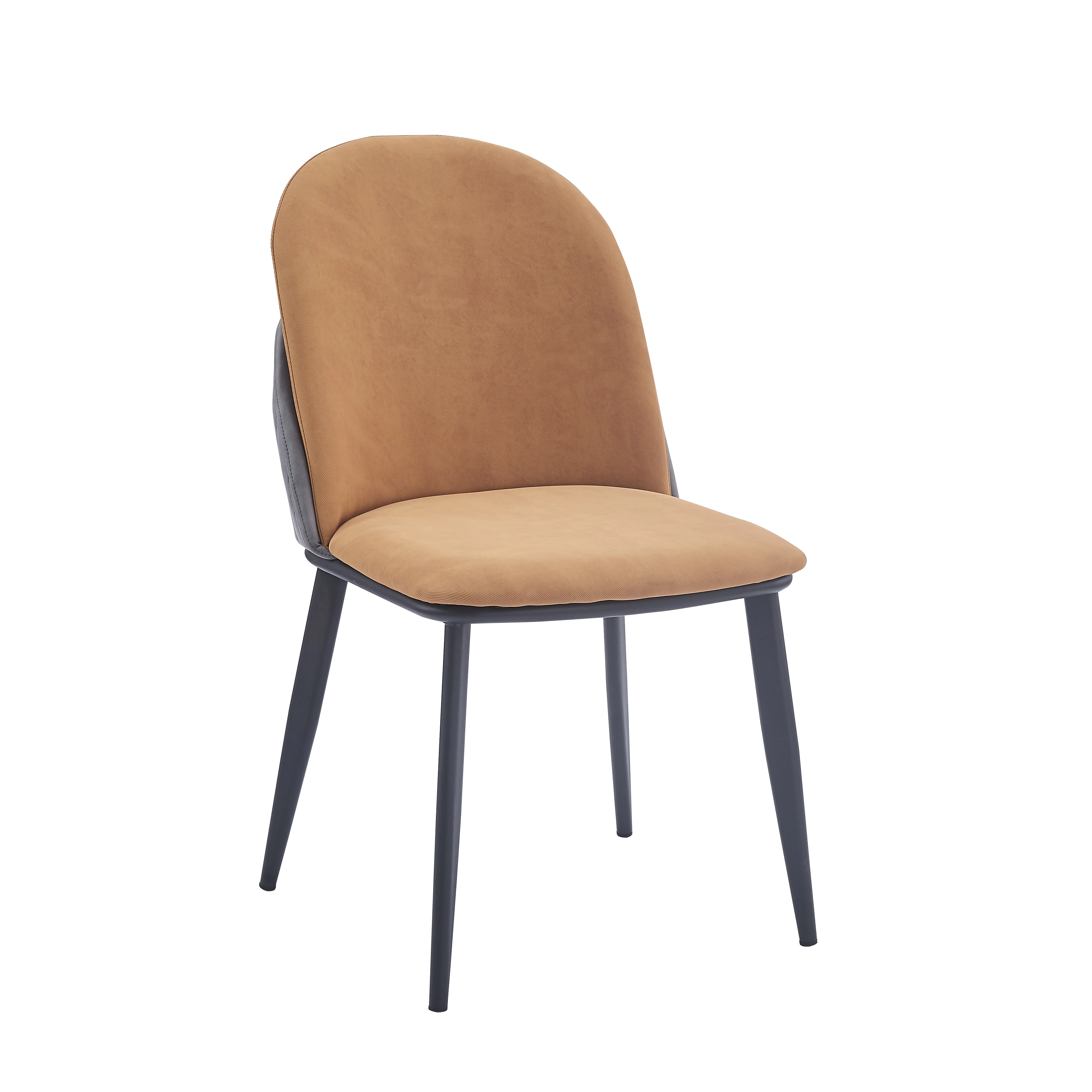 Nordic Design upholstered fabric leisure chairs leather dining chair restaurants