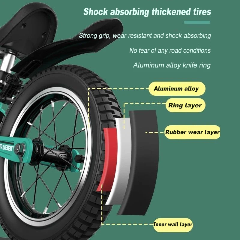 Kids Balance Bike No Pedals Height Adjustable Children Bicycle Riding Walking Learning Scooter