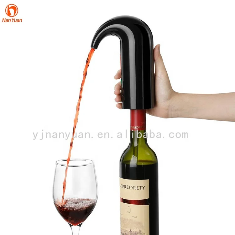 Automatic electric USB charging ABS modern bar accessories One-touch wine pump wine aerator decanter