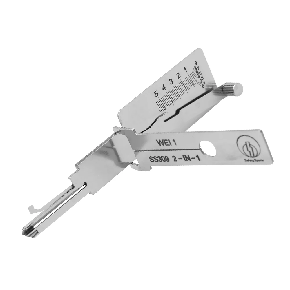 WEI 1 SS309 lishi 2-in-1 lock pick lock picking tools Residential Lock Opening&Reading Tool locksmith tools