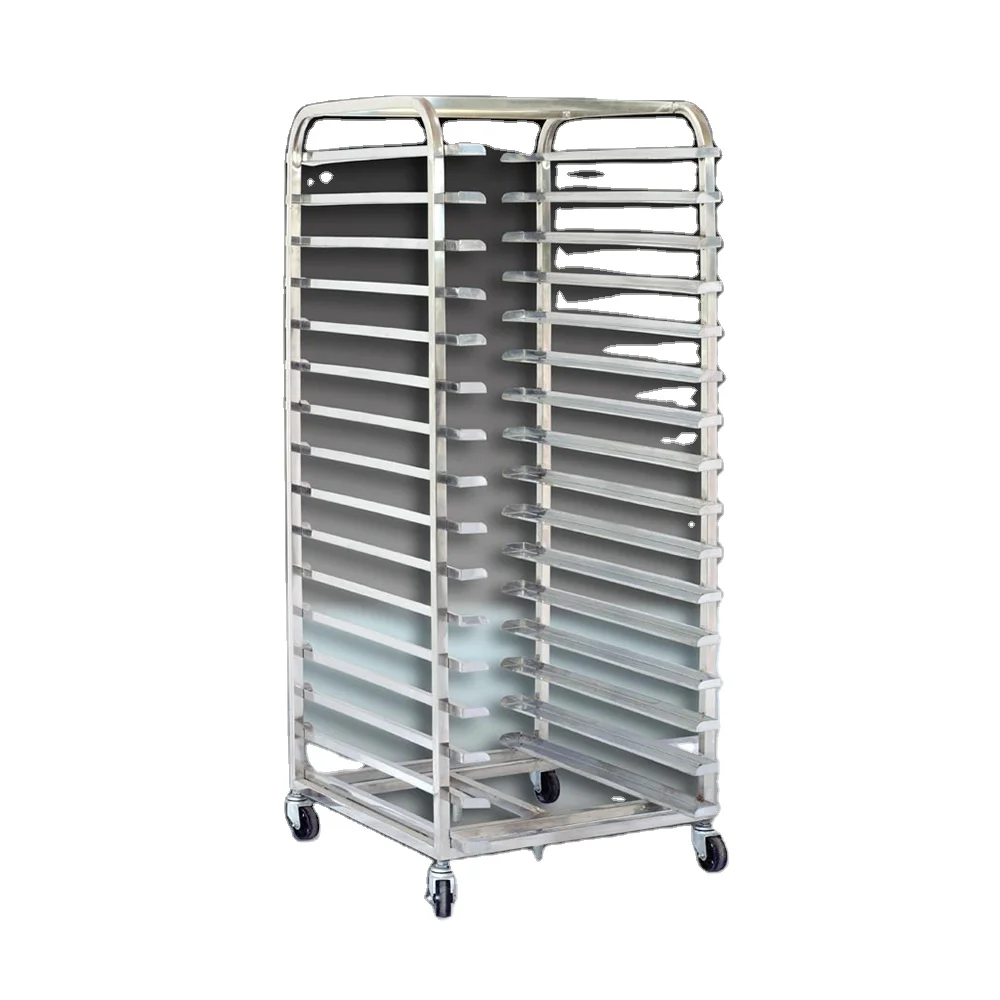 complete 304 Stainless steel Trolley  for 32 trays rotary oven