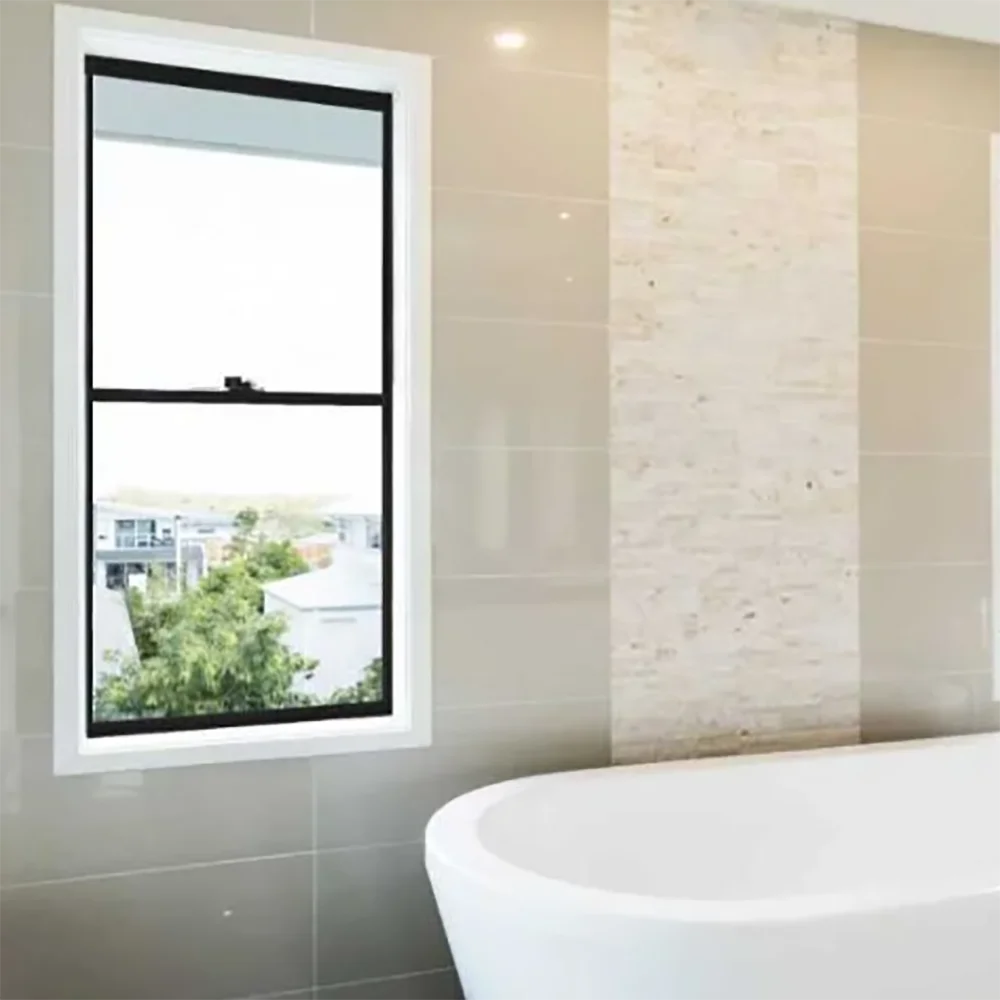 Factory American Sash Window Vertical Sliding Glass Windows Double Hung Window