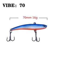Winter VIB Balancer Fishing Lure with Lead Bait Diving Swivel Jig Wobbler Lure Ice Sea Fishing Tackle