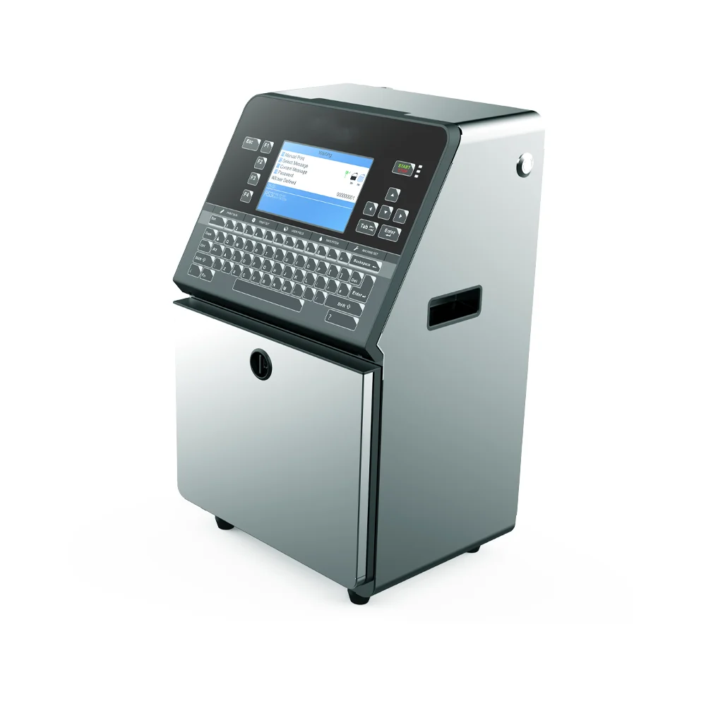 Production Line Inkjet Coding Printing Machine for Tin Can Pack Bag Pouch Paper Plastic Inkjet Printer