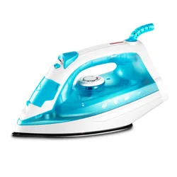 Electric Steam Iron For Clothes Hand-held Portable Wet And Dry Use Blue