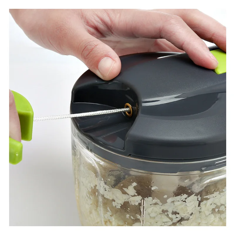 Multi-function Hand-pull Portable Manual Stirrer Vegetables Onion Cutter Food Masher Garlic Chopper