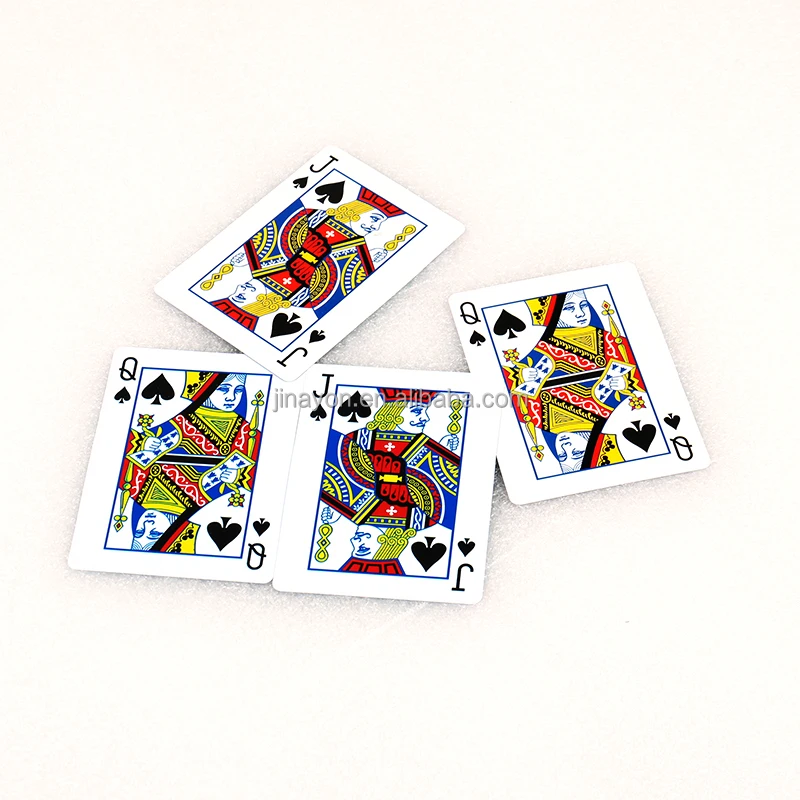 Jinayon Wholesale Custom Plastic PVC Poker Game Card Set 0.28 0.32 0.34mm PVC Material Waterproof Top Quality