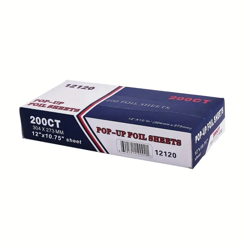 Wholesale Custom Embossed Aluminum Foil Sheets Pre Cut Foils For Food Wrapping